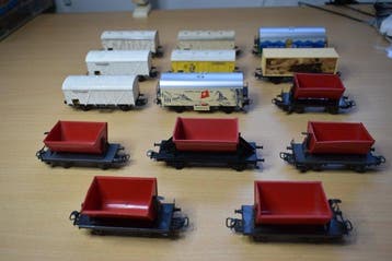 Märklin H0 - Modeltrein goederenwagonset (14) - 14 goederen, Nieuw
