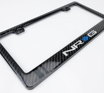 NRG Carbon License Plate Frame/ Fiber Poly Dip Finish Wet w/, Ophalen of Verzenden