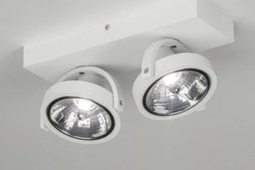Rietveld Spots - Wit - Aluminium, Verzenden, Nieuw
