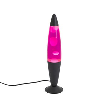 Lavalamp roze met witte wax incl. LED - Molten Lava, Verzenden, Nieuw