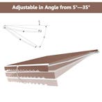 2dekans | Coast Zonnescherm Uitschuifbare Zonwering 245 x, Ophalen of Verzenden, Zo goed als nieuw