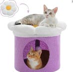 Schattig Bloemen Kattenhuis met Afneembaar Kattenbed, Nieuw