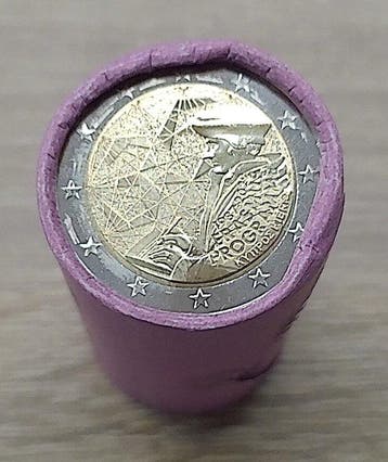 Cyprus. 2 Euro 2022 Erasmus (25 coins) in roll (Zonder