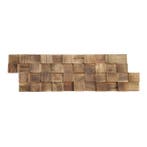 Houtstrips 3D Teakhout Madelo 50x18cm, Doe-het-zelf en Verbouw, Hout en Planken, Nieuw