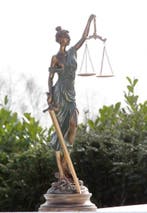 Beeld, lady justitia - 53 cm - resin, Antiek en Kunst