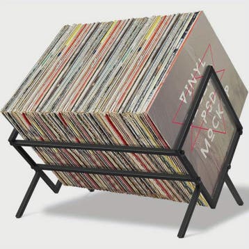 Stijlvolle Metalen Vinyl Platenhouder - Moderne Driehoek Vor, Verzenden, Nieuw