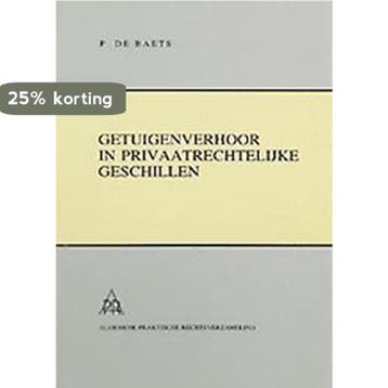 Getuigenverhoor - P. De Baets 9789055837175, Verzenden, Gelezen, P. De Baets