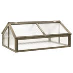 vidaXL Broeikas 114x80x50 cm vurenhout grijs, Tuin en Terras, Verzenden, Nieuw