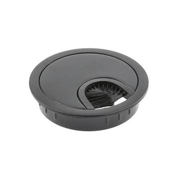 Kabeldoorvoer diameter 60mm,  zwart metaal, Nieuw