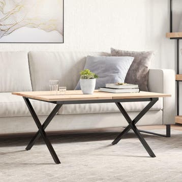 vidaXL Salontafelpoten X-frame 80x70x43 cm staal, Huis en Inrichting, Tafelonderdelen, Verzenden, Nieuw
