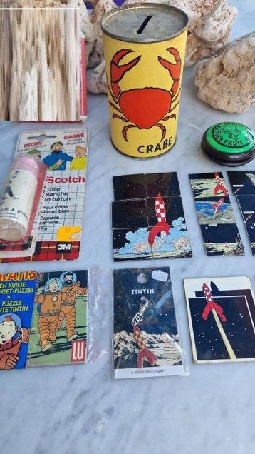 Tintin - Verzameling van 20 diverse voorwerpen, Boeken, Nieuw