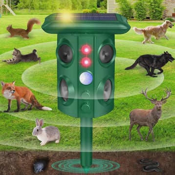 Solar Dier Afweerder Ultrasoon - Verjaagt Ongedierte uit Tui, Dieren en Toebehoren