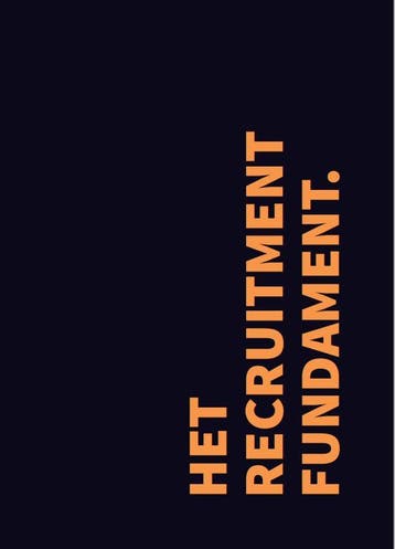 Het Recruitment Fundament - Arjan Elbers 9789090330693, Verzenden, Zo goed als nieuw, Arjan Elbers