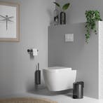 Brauer Toiletborstelset - Hangend - Gunmetal Geborsteld Pvd, Ophalen of Verzenden, Nieuw