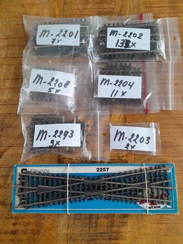 Märklin H0 - Modeltreinsporen (49) - Konvolut K-rails -, Nieuw