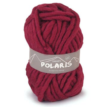 DROPS Polaris Uni Colour - 08 robijnrood - Wol Garen, Hobby en Vrije tijd, Breien en Haken, Ophalen of Verzenden, Nieuw