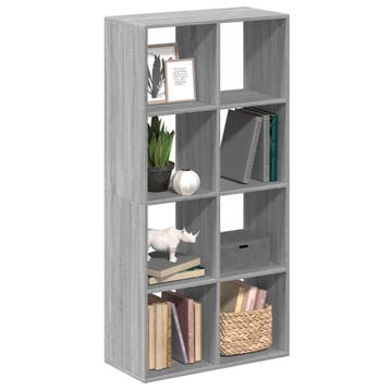vidaXL Kamerscherm / boekenkast 69,5x29x137,5 cm hout grijs, Minder dan 50 cm, Verzenden, 100 tot 150 cm, Nieuw