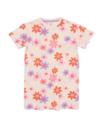 HEMA Kindernachthemd bloemen gebroken wit, Verzenden, Nieuw