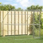 vidaXL Hondenhok met opslag Zilver 2 x 2 x 2 m, Verzenden, Nieuw