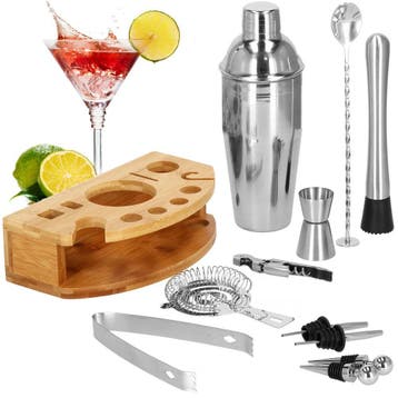 Cocktail Set | 12-Delige Cocktail Shaker Set | RVS |, Ophalen of Verzenden, Nieuw