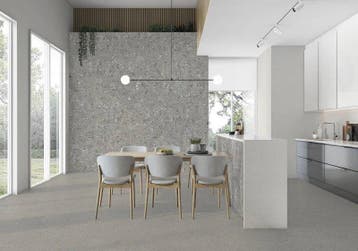 Vloertegel/Wandtegel Imola Stone Grey Terrazzo Grijs 30x60, 60 cm of meer, Keramiek, Nieuw, Ophalen of Verzenden