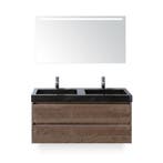 Dante Badmeubelset 120 cm - Tabacco - Wastafel Hardsteen Wit, Ophalen of Verzenden, Nieuw