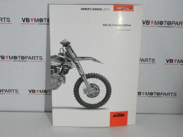 KTM 450 SX-F Owners Manual, Ophalen of Verzenden, Nieuw