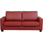 Leren bank Energy - 2,5 zits - Massif Rosso (rood) - Poten, 150 tot 200 cm, Nieuw, Ophalen of Verzenden, Rechte bank