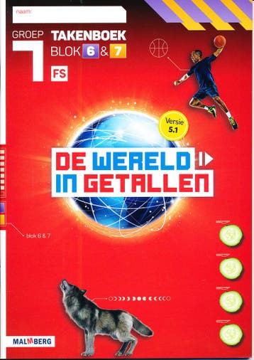 De Wereld  in Getallen versie 5.1 Takenboek blok 6 en 7 groe, Verzenden, Nieuw