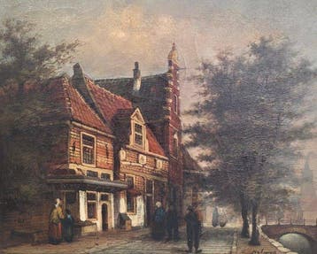 Gerard Nijland (1931) - Stadsgezicht