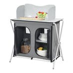 Campingkast opvouwbaar 104,5x80x50,5 cm donkergrijs, Caravans en Kamperen, Verzenden, Nieuw
