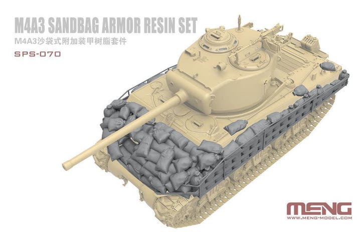 MENG-Model SPS-070 M4A3 Sandbag Armor Set (Resin), Hobby en Vrije tijd, Modelbouw | Auto's en Voertuigen, Overige typen, Nieuw