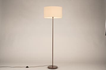 Rietveld Vloerlampen - Bruin, Beige - Stof, Metaal, Verzenden, Nieuw