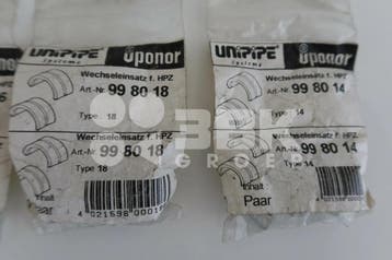 Uponor vervangende inzetstukken UP14, 16, 18 en 20 NIEUW, Ophalen of Verzenden, Gebruikt