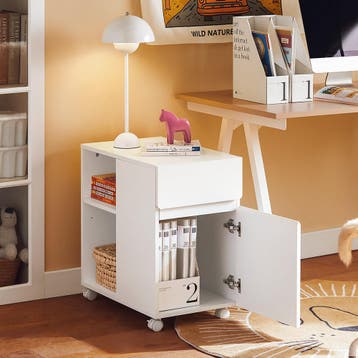 2dekans | SoBuy ASK05-W Mobiele Printertafel en Bureau, Huis en Inrichting, Bureaus, Ophalen of Verzenden, Zo goed als nieuw
