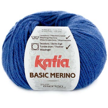 Katia Basic Merino - 45 blauw - Wol/Acryl Garen, Ophalen of Verzenden, Nieuw