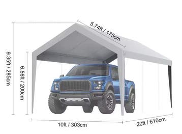 Carport Dakzeil Waterdicht UV Afdekzeil Elastisch, Caravans en Kamperen, Verzenden, Nieuw