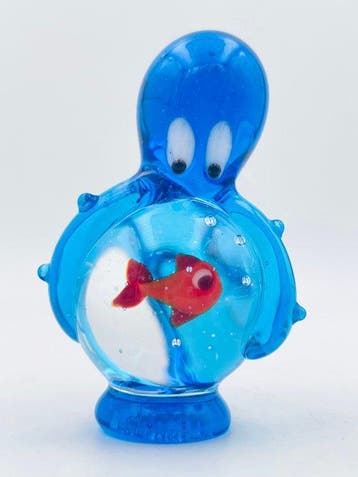 Guidotti - sculptuur, Polipo su Boccia - 6 cm - Murano-glas