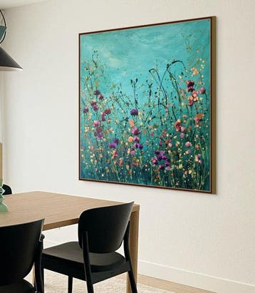 Irina Morisch - prurple joy - XXL square artwork-