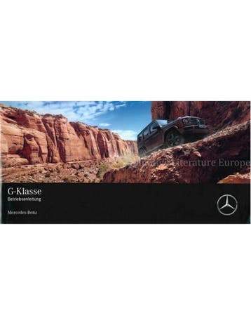 2019 MERCEDES BENZ G KLASSE INSTRUCTIEBOEKJE DUITS, Auto diversen