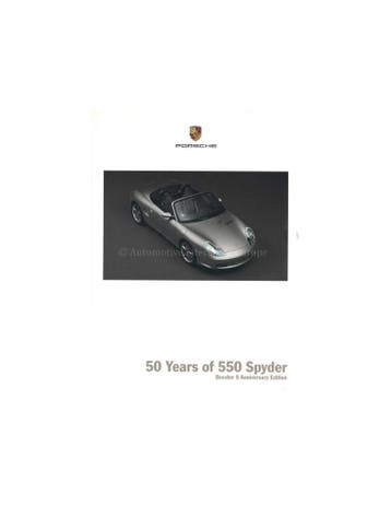 2004 PORSCHE BOXSTER S 50 JAAR 550 SPYDER BROCHURE ENGELS, Nieuw, Porsche, Author