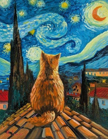Michele Luna (1980) - Un Sogno Stellato omaggiando Van Gogh