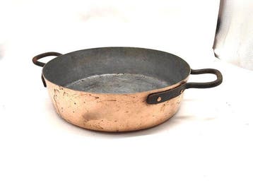 Pot - Koperen pan (totaal gewicht 2,5 kg) - Koper