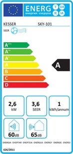 KESSER® 4in1 Mobiele airconditioning - Luchtontvochtiger - 9, Witgoed en Apparatuur, Airco's, Verzenden, Zo goed als nieuw