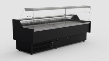 Koeltoonbank Zwart | Oscar 2.0 | 200x82,5x(h)123 cm, Verzenden, Nieuw in verpakking