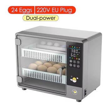Broedmachine 24 Eieren – Volautomatische Incubator, Verzenden