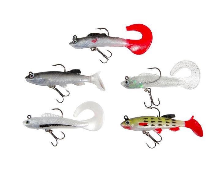 Fish4All Swimbait Box 1 (10 & 14cm) (5pcs), Watersport en Boten, Hengelsport | Algemeen, Nieuw, Verzenden
