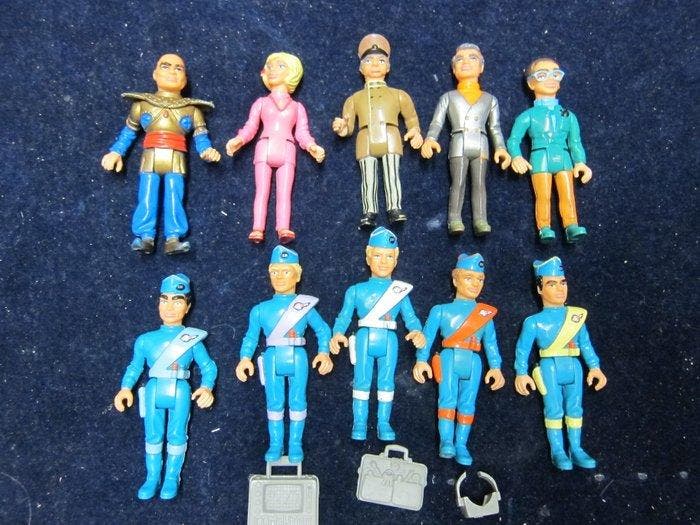 Matchbox - Speelgoed Thunderbirds Figuurtjes 10 stuks -, Antiek en Kunst, Antiek | Overige Antiek