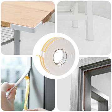 vidaXL Zelfklevende schuimtape 2 st Wit 10mm x 10m CR Schuim, Verzenden, Nieuw