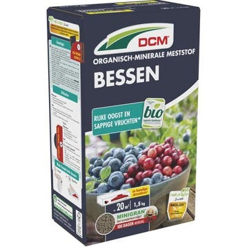 Bessen mest | DCM | 1.5 kg (20 m², Bio-label), Verzenden